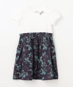 ANY KIDS ドッキング レトロ花柄 ワンピース