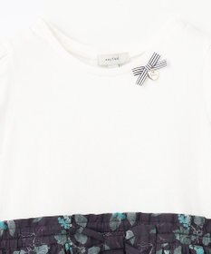 ANY KIDS ドッキング レトロ花柄 ワンピース