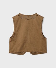 GRACE CONTINENTAL フェイクスウェードジレ