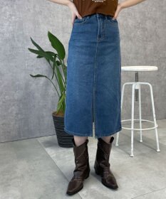 WEGO デニムミドルスカート