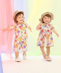 MIKI HOUSE HOT BISCUITS 【ビーンズ×フルーツシリーズ】【80-120cm】襟付き 半袖ワンピース