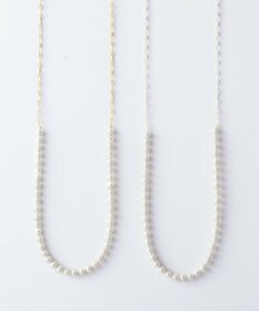 Pisceans コットンパール&フィガロチェーンネックレス