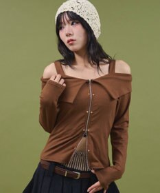 WEGO オフショルスタッズデザイントップ