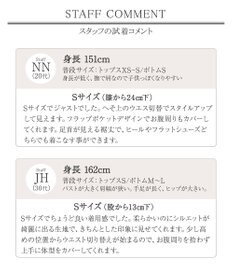 Tiaclasse 【小倉優子さん着用・洗える】フラップ付きミディアム丈フレアワンピース