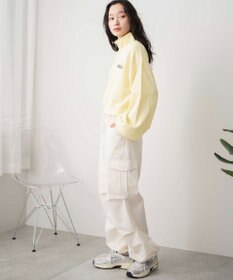 WEGO ハーフジップショートスウェット