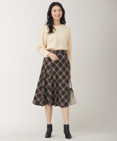 ANY SIS L 【洗える】ソフトタッチ求心 ニット