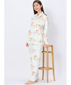 Wing パジャマ 綿100%(本体肌側) あったか 3Lまで対応 大きいサイズ 長袖 長ズボン 冬 レディース EP6023 ウイング／ワコール