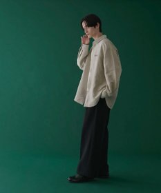 WEGO フェイクスウェードワンポイントBIGシャツ（LS）