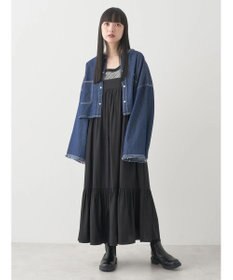 earth music&ecology スクエアデニムシャツ