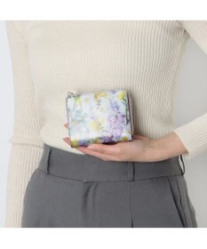 LANVIN en Bleu ヴィオレット 2つ折りLファスナー財布