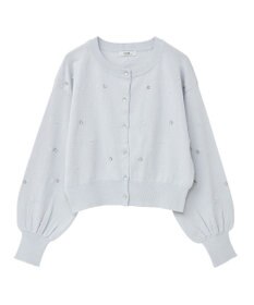 earth music&ecology パール＆ビジューカーディガン