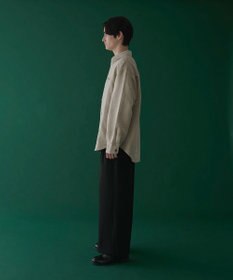 WEGO フェイクスウェードワンポイントBIGシャツ（LS）