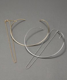 Phoebe <2点セット>【金属アレルギー対応】2setレイヤードチョーカーロープネックレス　ゴールド