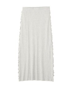 earth music&ecology サイドメローリブニットスカート