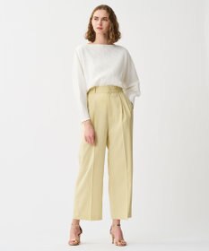 uncrave プリーツリブ ドルマンスリーブトップス