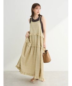 Green Parks ・Ｐｅｔｉｔ　Ｆｌｅｕｒ　チェックティアードキャミワンピ