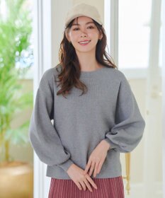 Tiaclasse 【安田美沙子さん着用・新色追加・洗える】ボリュームパフスリーブニット