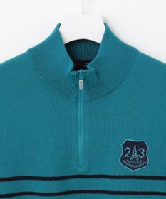 23区GOLF 【MEN】【手洗い可】コットンブレンド ハーフジップ ニット