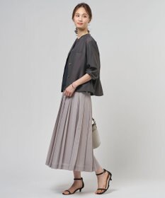 J.PRESS LADIES L Pe リネン シアー スラブ ノーカラー ブルゾン
