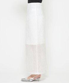 uncrave 【佐藤晴美さん着用】シアー ジャガード タイト スカート