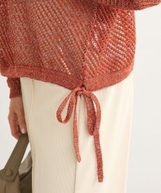 Green Parks ラメメッシュニットプルオーバー