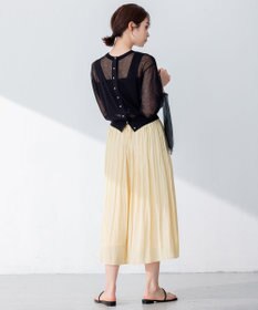 組曲 【洗える・2WAY】シアーニット カーディガン