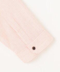 JOSEPH ABBOUD 【サスティナブル・７分袖】コットンリヨセルリネンコードストライプ シャツ