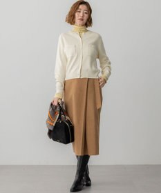 23区 【GOLD LABEL】スウェードタッチレザー ラップスカート