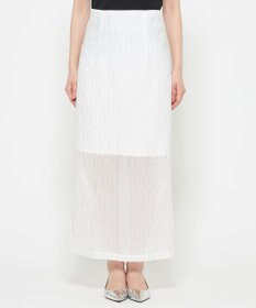 uncrave 【佐藤晴美さん着用】シアー ジャガード タイト スカート