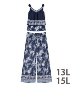 San-ai Resort（三愛水着楽園） ロングパンツセット　13L・15L　【Coral veil（コーラルヴェール）】