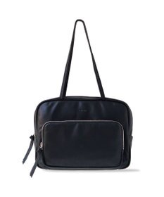 FOLNA RD ソフトレザーフロントポケットボストンバッグ