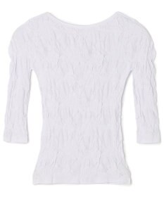 Chacott シアーレースボートネックトップ