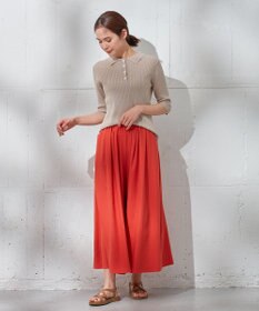 ANY 【洗濯機可能】ポロカラーニット