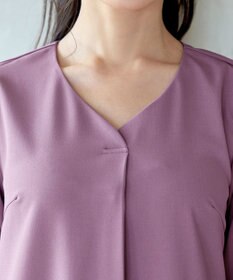 Tiaclasse 【洗える】バックギャザーハートネックAラインワンピース