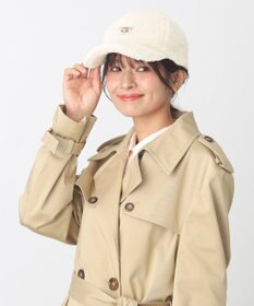 MOONBAT PAUL & JOE ACCESSOIRES ネコワッペン付ボアキャップ