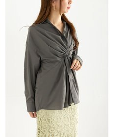 Te chichi ツイストデザインシャツ《2025Autumn catalog vol.2 item》