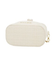 Maison de FLEUR ツイードキューブショルダーバッグ