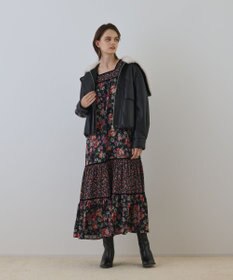 GRACE CONTINENTAL フェイクレザーボンバージャケット