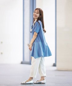 Tiaclasse 【洗える】イレギュラーヘムチュニックブラウス