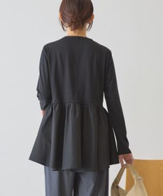 AMERICAN HOLIC 布帛切替ペプラムプルオーバー