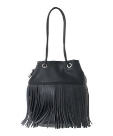 Green Parks ａｎｄｍｉｋｋａ．フリンジ巾着ショルダーバッグ