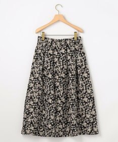 組曲 S 【加藤ローサさん着用】フラワージャカード スカート