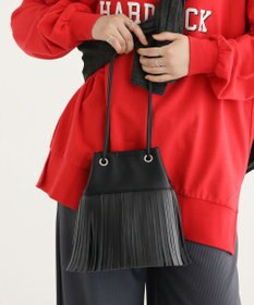 Green Parks ａｎｄｍｉｋｋａ．フリンジ巾着ショルダーバッグ