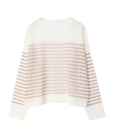 Green Parks シアーボーダーニットプルオーバー