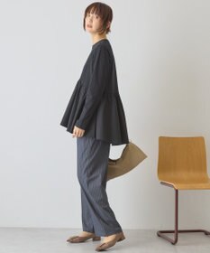 AMERICAN HOLIC 布帛切替ペプラムプルオーバー