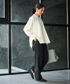 #Newans 〈亀恭子さんコラボ〉パネルタックAラインブラウス