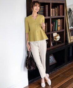 ANY SIS ビューティサーモ2WAYストレッチ テーパードパンツ