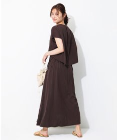 UNFILO スタイルアップ ジャージーワンピース