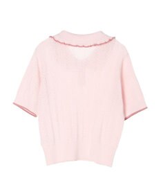 earth music&ecology フリルニットポロ