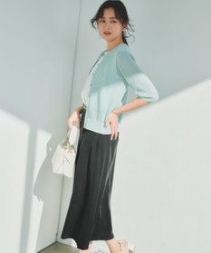 組曲 L 【先行予約・前後着用可】レーシーニット カーディガン